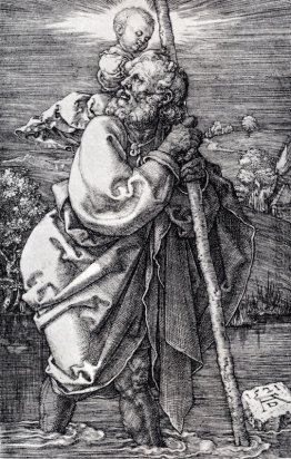 St. Christopher nach links weisend St. Christopher nach links weisend