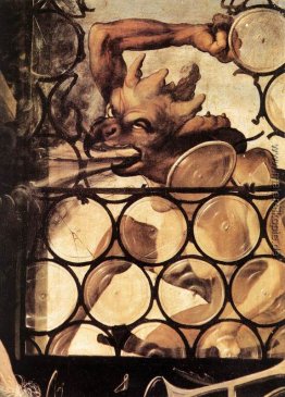 Der Teufel Angriff auf die Window (Detail von St. Antonius Eremi Der Teufel Angriff auf die Window (Detail von St. Antonius Eremi