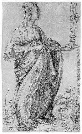 Zeichnung aus dem "Tarot" Prudence Zeichnung aus dem "Tarot" Prudence
