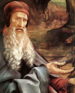 St. Anthony Visiting St .Paul der Einsiedler in der Wüste (Detai St. Anthony Visiting St .Paul der Einsiedler in der Wüste (Detai