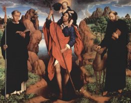 Das Triptychon von Willem Moreel Mittelteil St. Christoph mit Ma Das Triptychon von Willem Moreel Mittelteil St. Christoph mit Ma