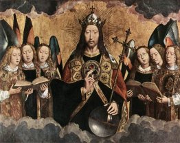 Christus-Segen, zentrale Platte von einem Triptychon von der Kir Christus-Segen, zentrale Platte von einem Triptychon von der Kir