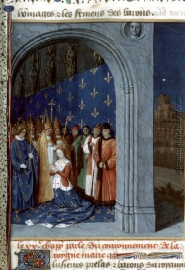 Maria von Brabants Krönung in der Sainte Chapelle in Paris Maria von Brabants Krönung in der Sainte Chapelle in Paris