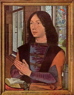 Der Spender, aus dem rechten Flügel der Diptychon von Maerten va Der Spender, aus dem rechten Flügel der Diptychon von Maerten va