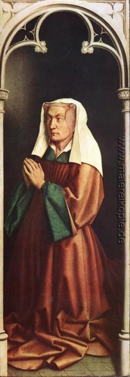 Isabella Borluut, Platte vom Genter Altar Isabella Borluut, Platte vom Genter Altar