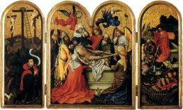 Triptychon: Die zwei Diebe mit dem leeren Kreuz, der Grablegung, Triptychon: Die zwei Diebe mit dem leeren Kreuz, der Grablegung,