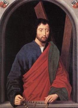St. Andrew (linker Flügel eines Diptychons, rückwärts) St. Andrew (linker Flügel eines Diptychons, rückwärts)