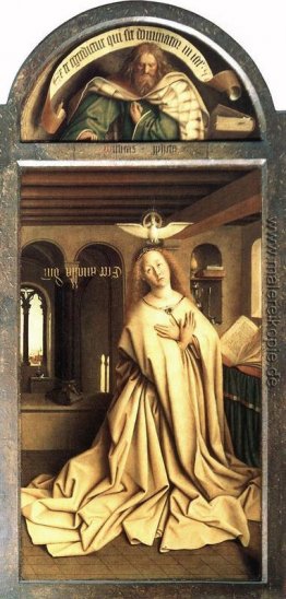 Virgin Annunciate, von der Außenseite des rechten Bereich des Ge Virgin Annunciate, von der Außenseite des rechten Bereich des Ge