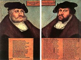 Portraits von Johann I. und Friedrich III der Weisen, sächsische Portraits von Johann I. und Friedrich III der Weisen, sächsische