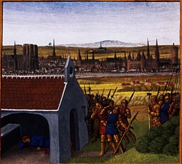 König Clothar II (584-629) kann nicht zurückbringen seinen Sohn König Clothar II (584-629) kann nicht zurückbringen seinen Sohn
