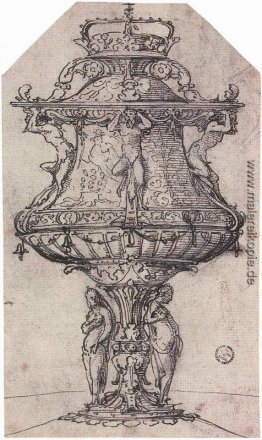 Design für ein Table-Brunnen mit dem Abzeichen der Anne Boleyn Design für ein Table-Brunnen mit dem Abzeichen der Anne Boleyn