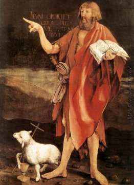 St. Johannes der Täufer (Detail von der Verkündigung vom Isenhei St. Johannes der Täufer (Detail von der Verkündigung vom Isenhei
