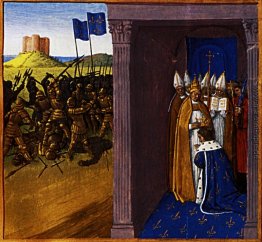 Krönung von Pippin der Kurze in Laon Krönung von Pippin der Kurze in Laon
