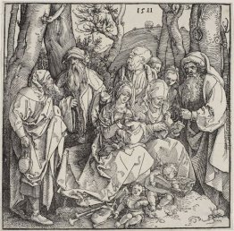 Die heilige Verwandtschaft und zwei musikalische Engel Die heilige Verwandtschaft und zwei musikalische Engel