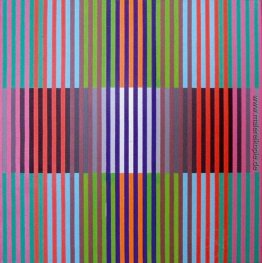 Chromographie x6: Graphisme chromatique sur carrés Chromographie x6: Graphisme chromatique sur carrés