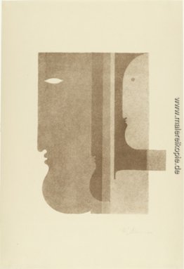 Zwei Profile nach links, eine rechts (Zwei Profil nach links, Ei Zwei Profile nach links, eine rechts (Zwei Profil nach links, Ei