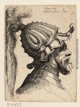 Helm mit wellenförmigen Rand Helm mit wellenförmigen Rand