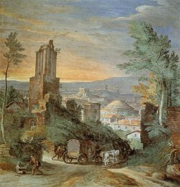 Landschaft mit römischen Ruinen Landschaft mit römischen Ruinen