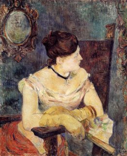 Mette Gauguin in einem Abendkleid Mette Gauguin in einem Abendkleid