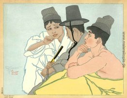 Trois Coreens. Seoul, Coree Trois Coreens. Seoul, Coree
