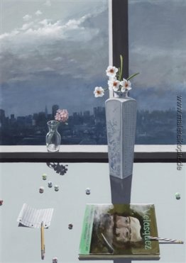 Studie der Blumen mit Kunstbuch Studie der Blumen mit Kunstbuch