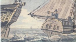 Treffen der beiden Schiffe im Meer Treffen der beiden Schiffe im Meer