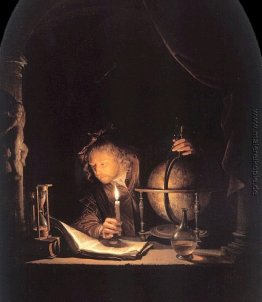 Astronom bei Kerzenlicht Astronom bei Kerzenlicht