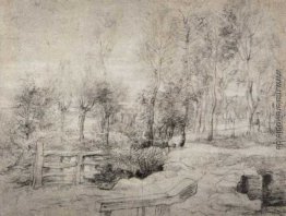 Landschaft mit einem Bäume Landschaft mit einem Bäume