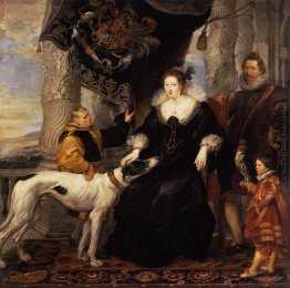 Porträt von Lady Arundel mit ihrem Zug Porträt von Lady Arundel mit ihrem Zug