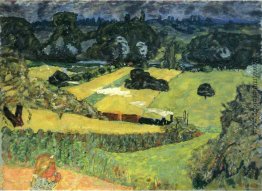 Landschaft mit Güterzug Landschaft mit Güterzug