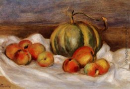 Stillleben mit Cantalope und Peaches Stillleben mit Cantalope und Peaches