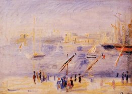 Der alte Hafen von Marseille, Menschen und Boote Der alte Hafen von Marseille, Menschen und Boote