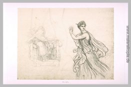 Studieren Sie die Figur von Hermine und Skizzen von der Figur de Studieren Sie die Figur von Hermine und Skizzen von der Figur de