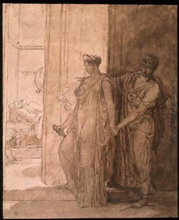 Klytämnestra zögert vor der Tötung der-Schlaf agamemnon Klytämnestra zögert vor der Tötung der-Schlaf agamemnon