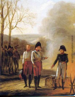 Das Gespräch von Napoleon und Francois II Das Gespräch von Napoleon und Francois II