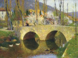 Die Brücke bei Labastide du Vert in Spring Die Brücke bei Labastide du Vert in Spring