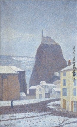 Saint-Michel d'Aiguilhe (Haute-Loire) Unter Schnee Saint-Michel d'Aiguilhe (Haute-Loire) Unter Schnee