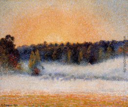Untergehende Sonne und Nebel, Eragny Untergehende Sonne und Nebel, Eragny
