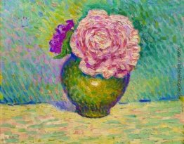 Fleur rose dans un vase Fleur rose dans un vase