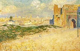 Die Tür des Monsour Hay in Meknès, Marokko Die Tür des Monsour Hay in Meknès, Marokko