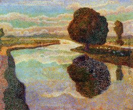 Landschaft mit Kanal Landschaft mit Kanal
