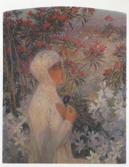 Junge Frau mit Blumen Junge Frau mit Blumen