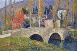 Die Brücke in Labastide du Vert im Herbst Die Brücke in Labastide du Vert im Herbst