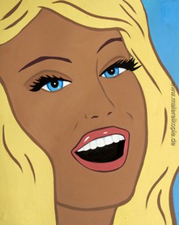 Lächelnde Blonde Lächelnde Blonde