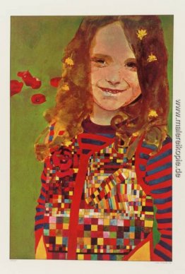 Mädchen in einem Mohnfeld Mädchen in einem Mohnfeld