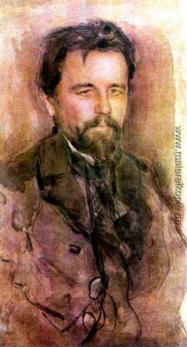 Porträt von Anton Tschechow Porträt von Anton Tschechow
