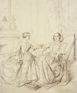 Gräfin d'Agoult Charles und ihre Tochter Claire d'Agoult Gräfin d'Agoult Charles und ihre Tochter Claire d'Agoult