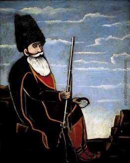 Jäger mit einem Gewehr und Falle Jäger mit einem Gewehr und Falle