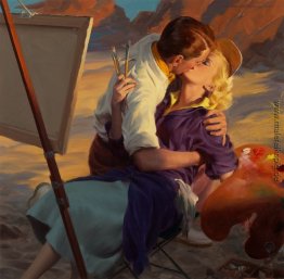 Einen Kuss von Johnny, McCalls Magazin Illustration Einen Kuss von Johnny, McCalls Magazin Illustration