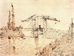 Zugbrücke mit Dame mit Sonnenschirm Zugbrücke mit Dame mit Sonnenschirm